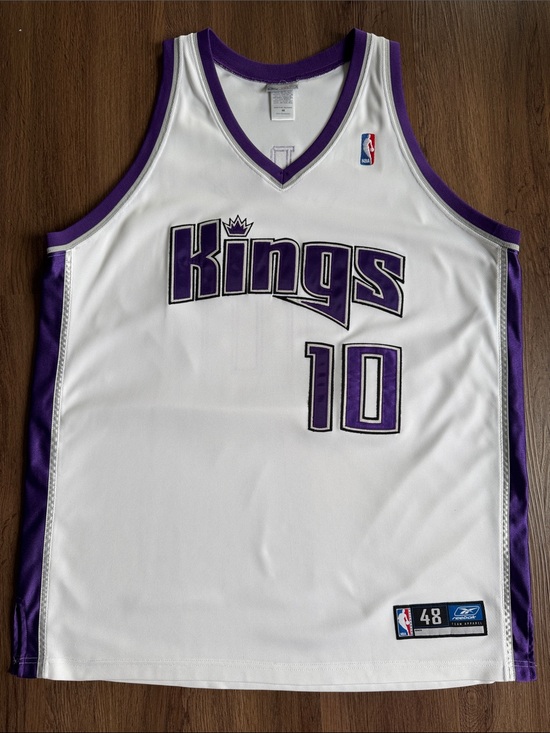 Reebok Other - Vintage Authentic Reebok White & Purple Bibby Sacramento Kings Basketball Jersey